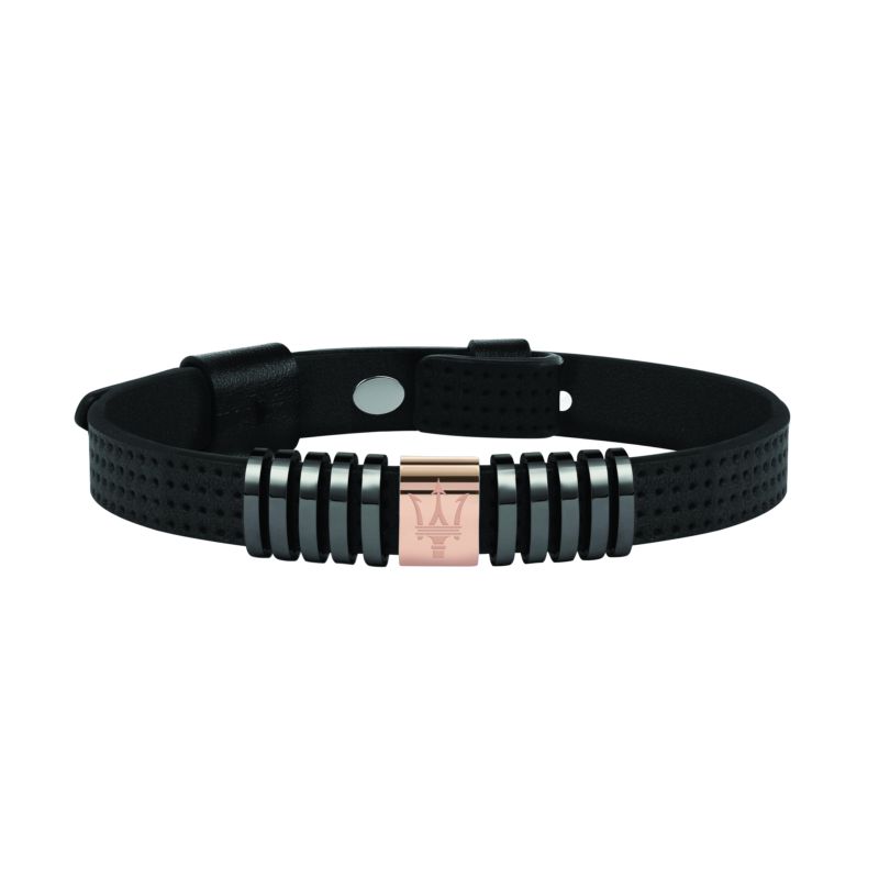 Bracelet MASERATI pour homme en Cuir - 0.030 g - taille : 25CM - JM418ANJ02