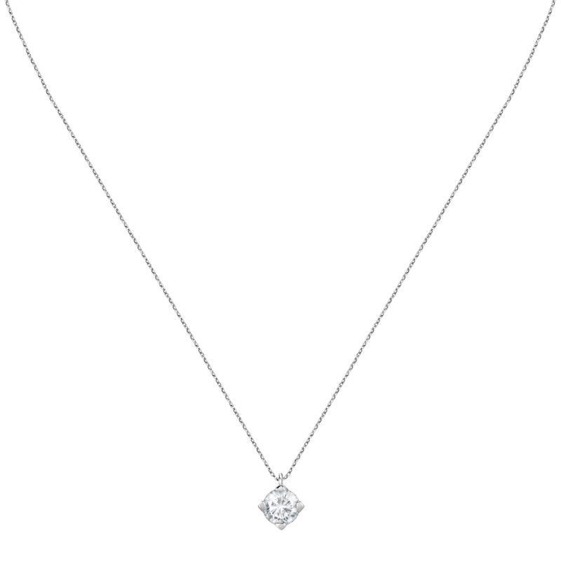 Collier LIVE DIAMOND pour femme en Or Jaune Recyclé 375/1000 serti de diamant de synthèse - 0.001 g - taille : 42CM - Z0160037