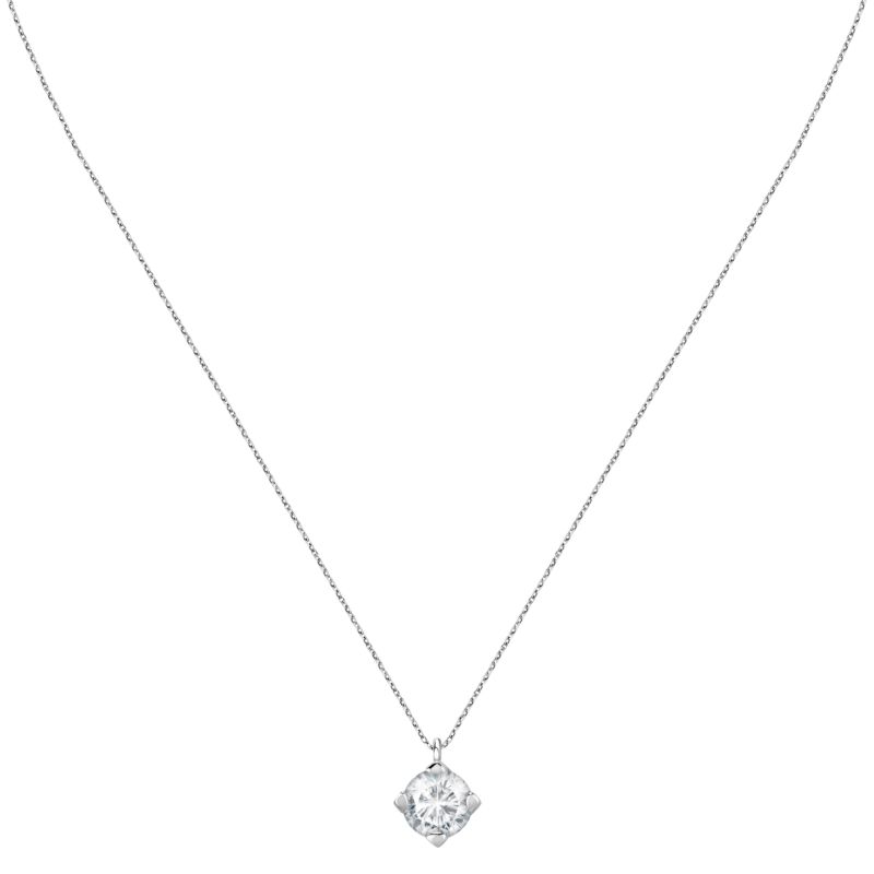 Collier LIVE DIAMOND pour femme en Or 375/1000 serti de diamant de synthèse - 0.001 g - taille : 42CM - Z0160051