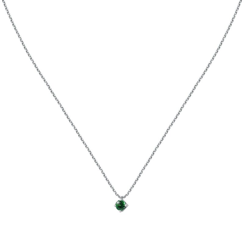 Collier LIVE DIAMOND pour femme en Or 375/1000 serti de émeraude de synthèse  - 0.001 g  - taille : 42CM - Z0162468