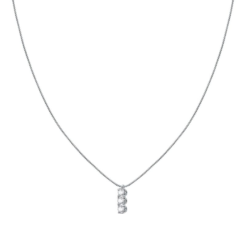 Collier LIVE DIAMOND pour femme en Or Jaune Recyclé 375/1000 serti de diamant de synthèse - 0.001 g - taille : 42CM - Z0160055