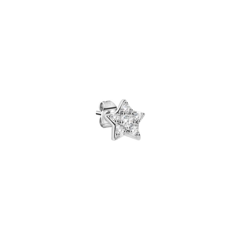 Boucles d'oreilles LA PETITE STORY pour femme en Laiton serti de zircon - 0.003 g - taille : 0.5CM - LPS02ARQ03