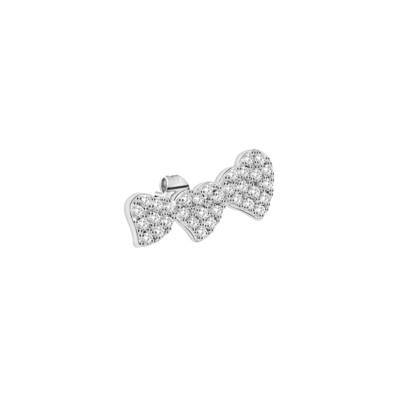 Boucles d'oreilles LA PETITE STORY pour femme en Laiton serti de zircon - 0.003 g - taille : 1.7CM - LPS02ARQ29
