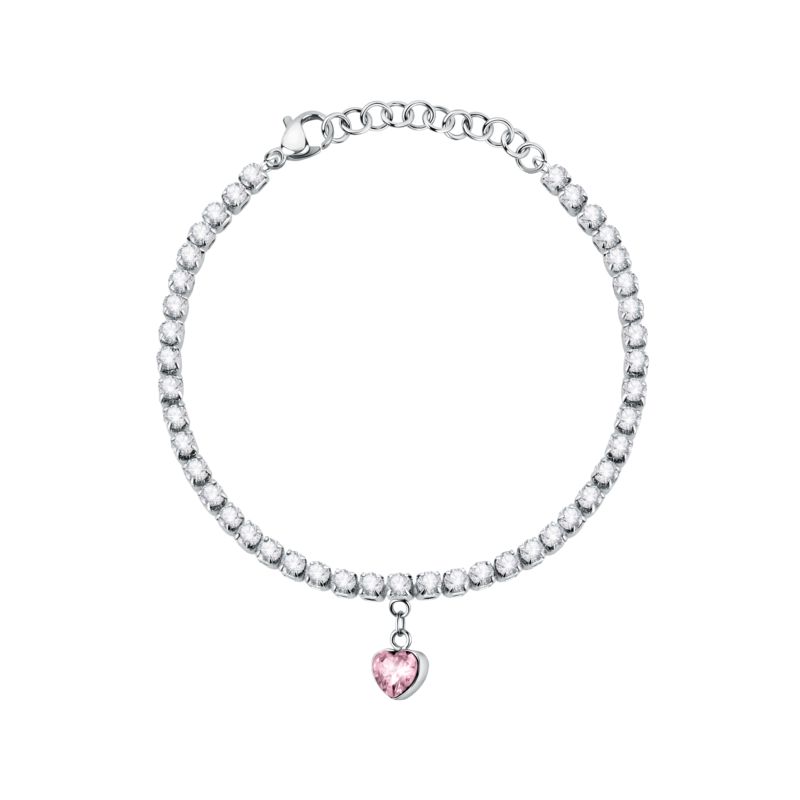 Bracelet LA PETITE STORY pour femme en Acier serti de cristal  - 0.016 g  - taille : 163CM - LPS05ASD25
