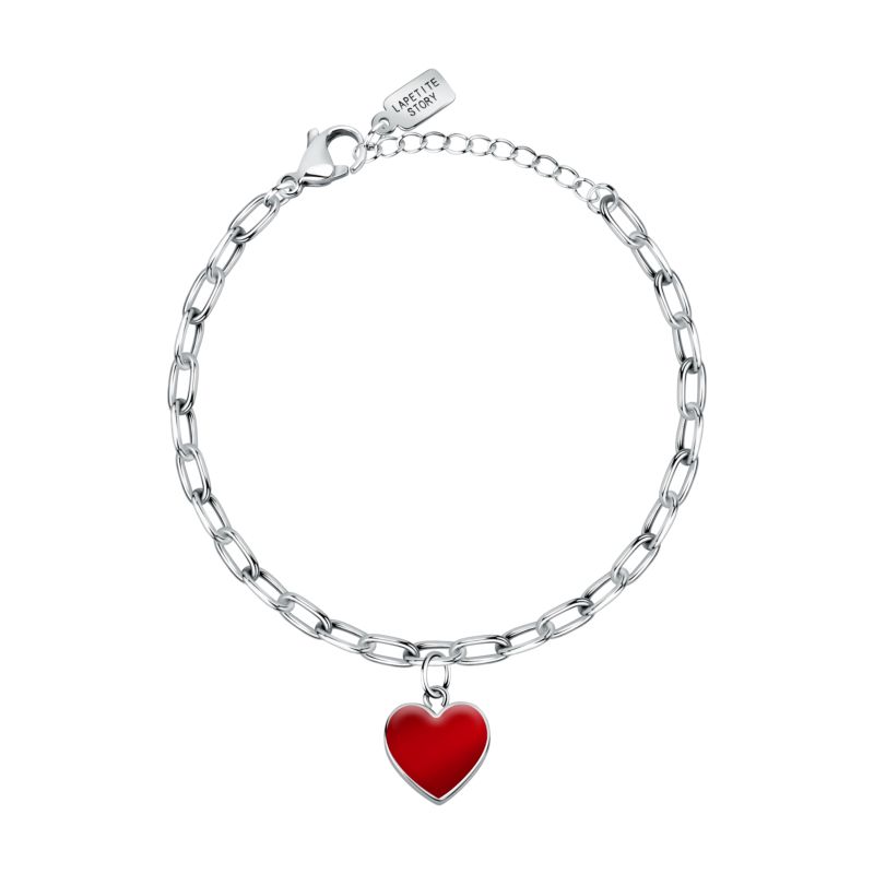 Bracelet LA PETITE STORY pour femme en Acier serti de émail - 0.015 g - taille : 163CM - LPS05ASD33