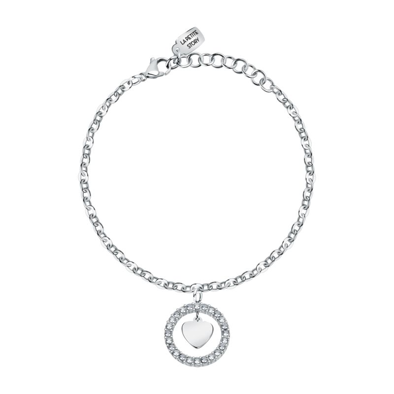 Bracelet LA PETITE STORY pour femme en Acier serti de cristal  - 0.015 g  - taille : 163CM - LPS05ASD43
