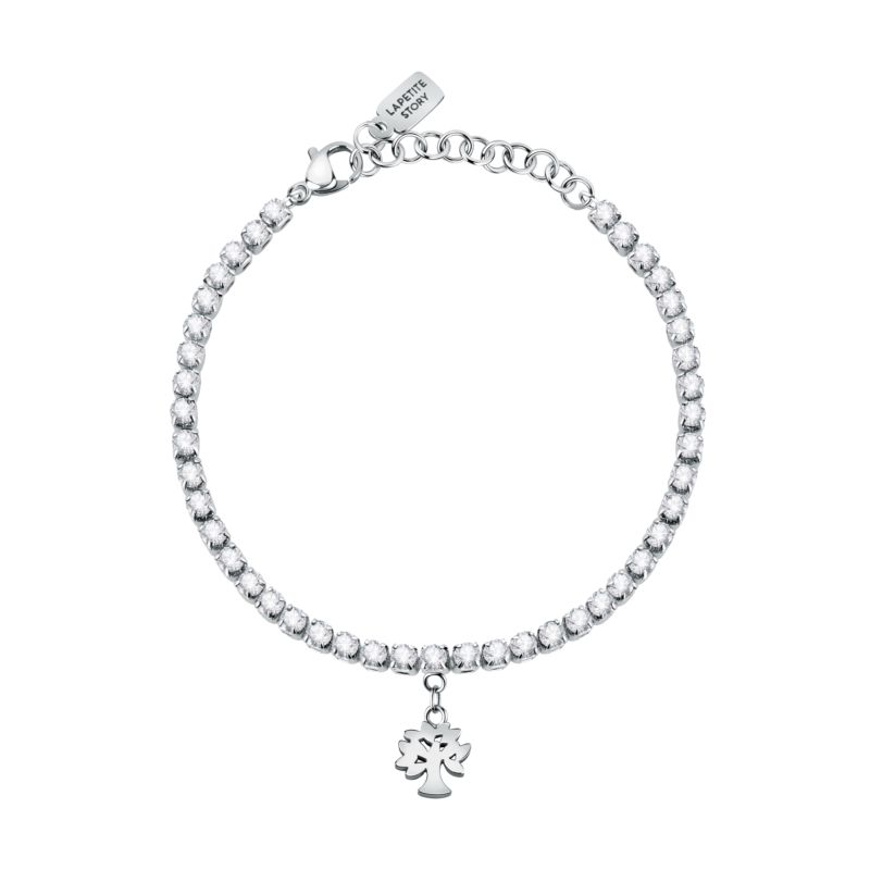 Bracelet LA PETITE STORY pour femme en Acier serti de cristal  - 0.009 g  - taille : 163CM - LPS05ASF30