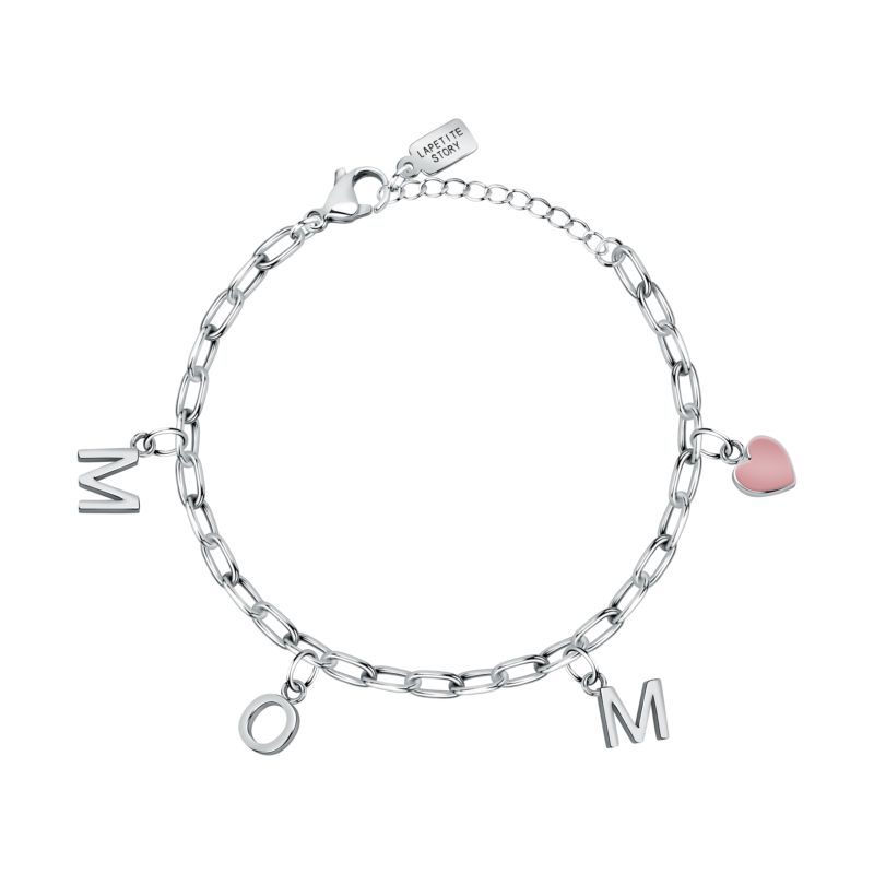 Bracelet LA PETITE STORY pour femme en Acier serti de émail - 0.015 g - taille : 163CM - LPS05ASF56