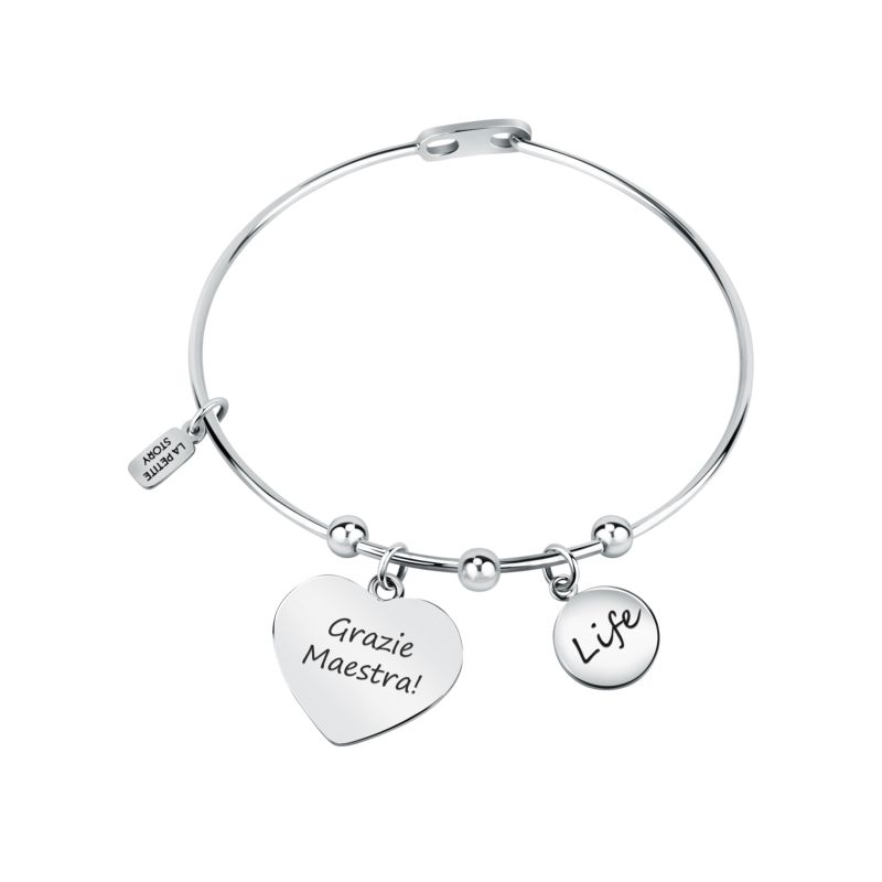 Bracelet LA PETITE STORY pour femme en Acier en forme de rond,coeur - 0.007 g  - LPS05ASF70