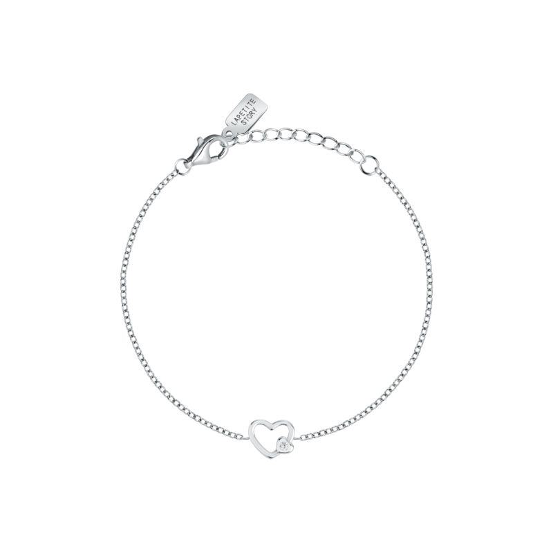 Bracelet LA PETITE STORY pour femme en Argent 925/1000 serti de zircon  - 0.002 g  - taille : 163CM - LPS05AWV03