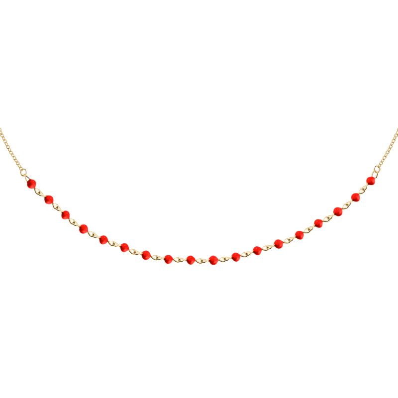 Collier LA PETITE STORY pour femme en Argent 925/1000 serti d'email  - 0.002 g  - taille : 405CM - LPS10AWV21