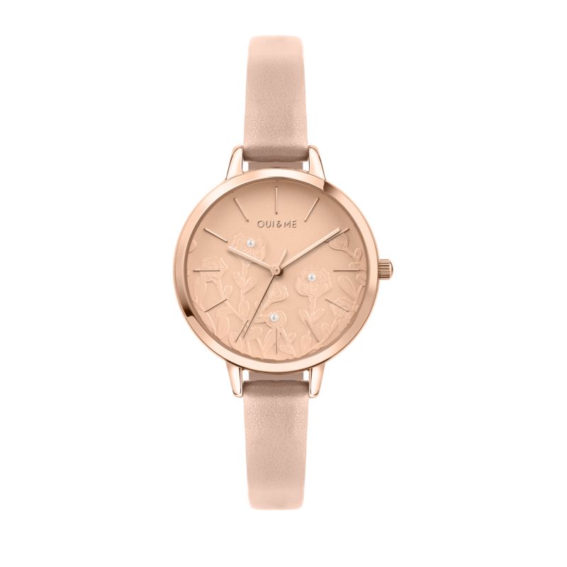 Montre OUI&ME pour femme en Acier,pvd,cuir en forme de rond, fonctionnalités : 5 ATM - 0.035 g - taille : #null# - ME010129