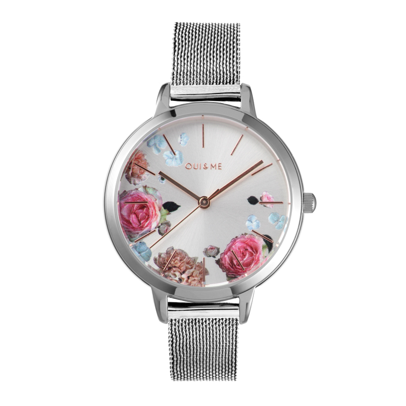 Montre OUI&ME pour femme en Acier RecycléAcier en forme de rond de forme Rond, couleur : ARGENT, fonctionnalités : 5 ATM - 0.045 g  - ME010339
