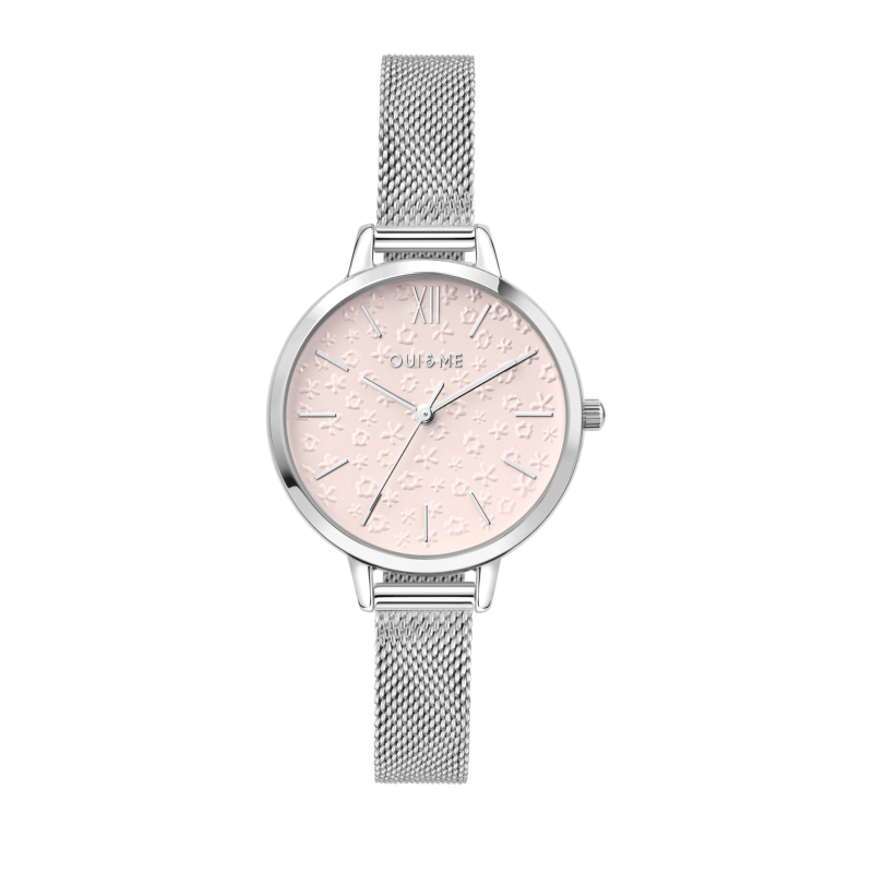 Montre OUI&ME pour femme en Acier RecycléAcier en forme de rond de forme Rond, couleur : ROSE, SUNRAY, fonctionnalités : 5 ATM - 0.049 g - taille : #