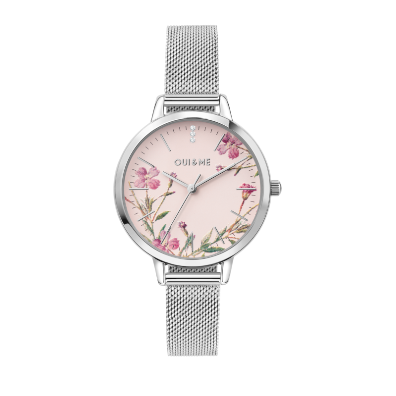 Montre OUI&ME pour femme en Acier RecycléAcier en forme de rond de forme Rond, couleur : OR ROSE, SUNRAY, fonctionnalités : 5 ATM - 0.035 g  - ME01035