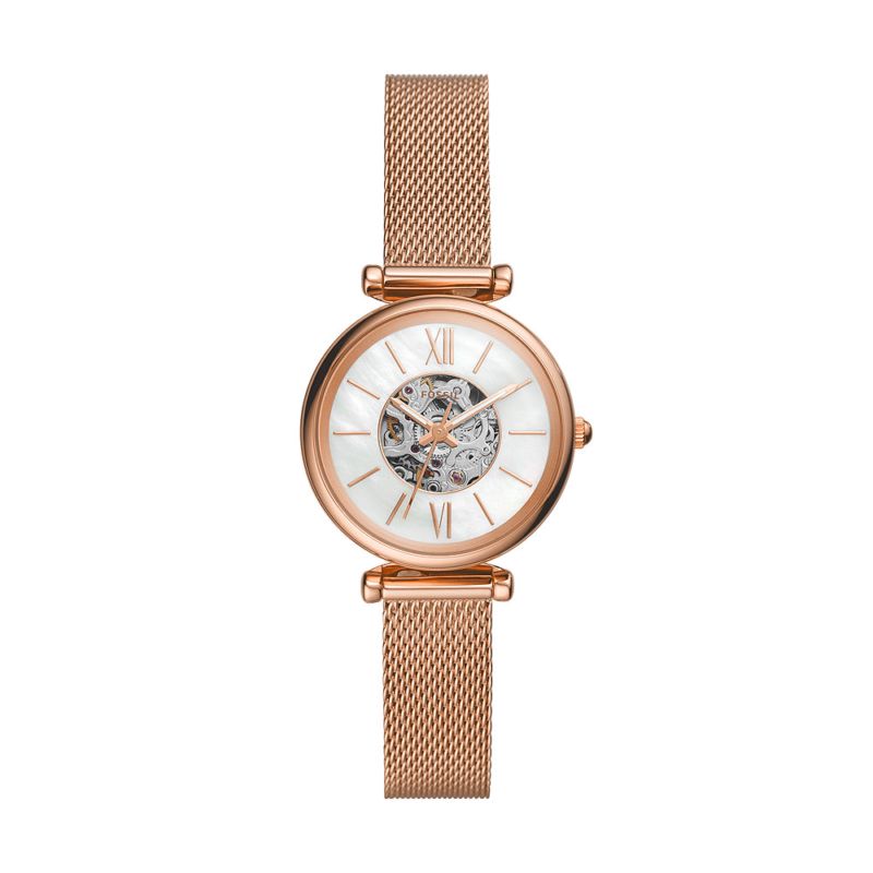 Montre FOSSIL pour femme en AcierAcier en forme de rond de forme Rond, couleur : BLANC, MULTI FINITIONS, fonctionnalités : 5 ATM - taille : #null# - M