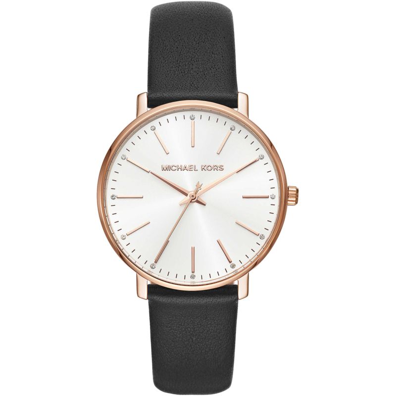 Montre MICHAEL KORS pour femme en AcierCuir Véritable en forme de rond de forme Rond, couleur : BLANC, fonctionnalités : 5 ATM - taille : #null# - MK2