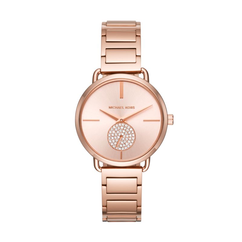 Montre MICHAEL KORS pour femme en AcierAcier en forme de round de forme Rond, couleur : ROSE, BRILLANT, fonctionnalités : 5 ATM - taille : #null# - MK