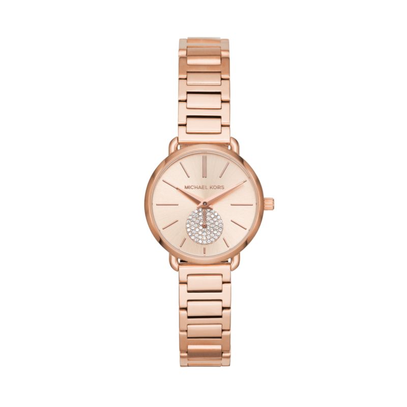 Montre MICHAEL KORS pour femme en AcierAcier en forme de rond de forme Rond, couleur : OR ROSE, fonctionnalités : 5 ATM - taille : #null# - MK3839
