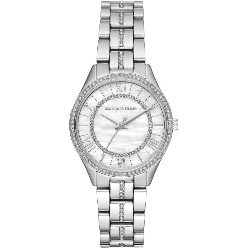 Montre MICHAEL KORS pour femme en AcierAcier en forme de rond de forme Rond, couleur : BLANC, fonctionnalités : 5 ATM - taille : #null# - MK3900