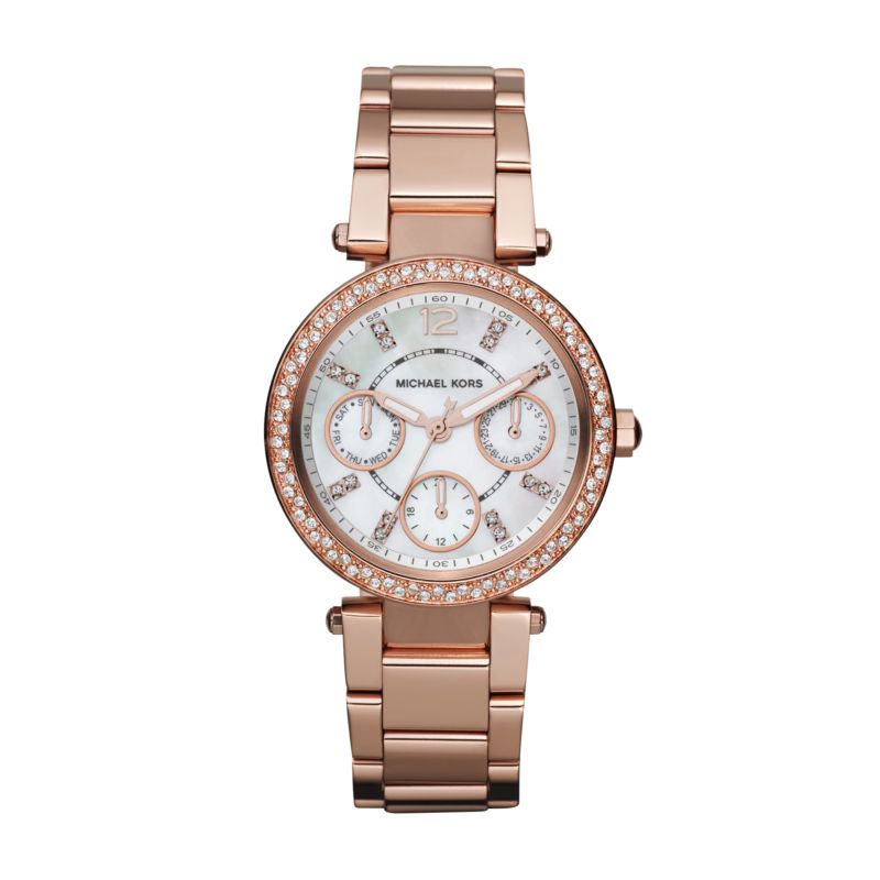 Montre MICHAEL KORS pour femme en AcierAcier serti de cristal en forme de round, fonctionnalités : 10 ATM - taille : #null# - MK5616