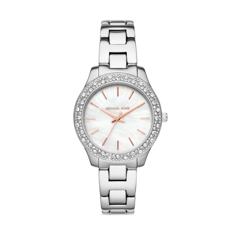 Montre MICHAEL KORS pour femme en AcierAcier en forme de rond, fonctionnalités : 5 ATM - taille : #null# - MK4556