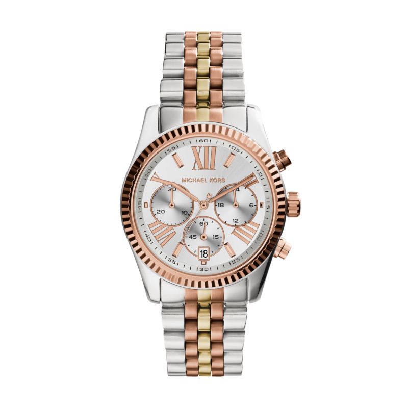 Montre MICHAEL KORS pour femme en AcierAcier en forme de round de forme Rond, couleur : ARGENT, SUNRAY, fonctionnalités : 10 ATM - taille : #null# - M