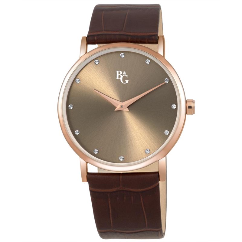 Bracelet B&G pour homme en Cuir serti de cristal - taille : #null# - P100650-AC