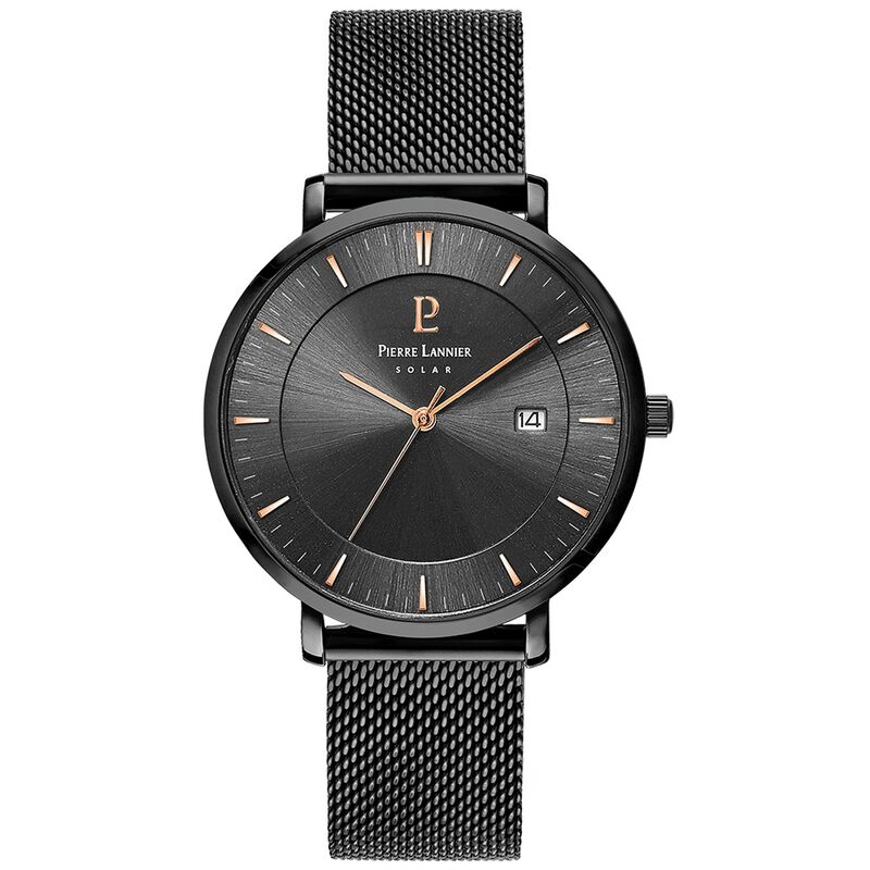 Montre PIERRE LANNIER pour homme en Acier de forme Rond, couleur : NOIR, fonctionnalités : 3 ATM - 209G439