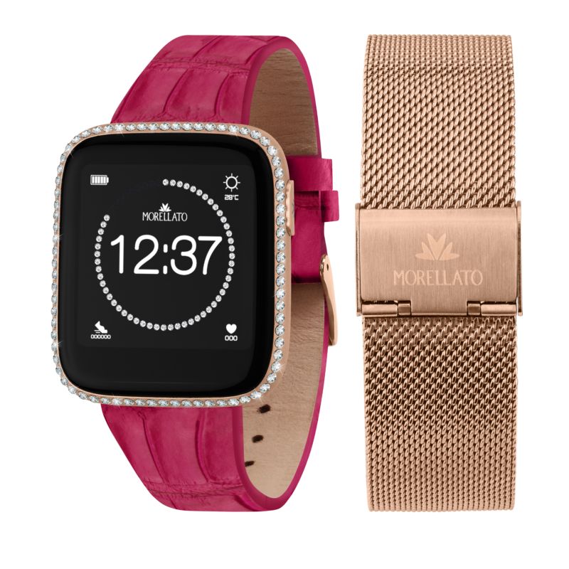 Montre MORELLATO pour femme en AluminiumCuir Véritable en forme de rectangulaire, fonctionnalités : 3 ATM - 0.090 g - R0151167521