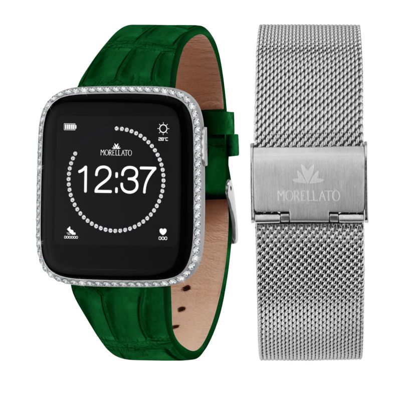 Montre MORELLATO pour femme en AluminiumCuir Véritable en forme de rectangulaire, fonctionnalités : 3 ATM - 0.090 g - R0151167522