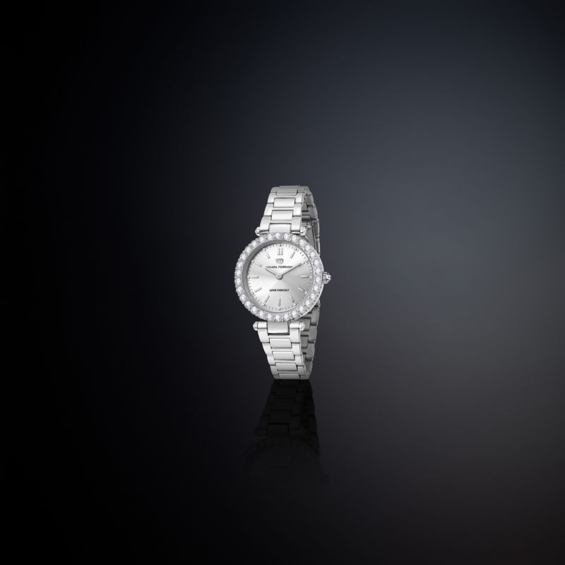 Montre CHIARA FERRAGNI pour femme en AcierAcier en forme de rond de forme Rond, couleur : BLANC, fonctionnalités : 5 ATM - 0.110 g - taille : #null#