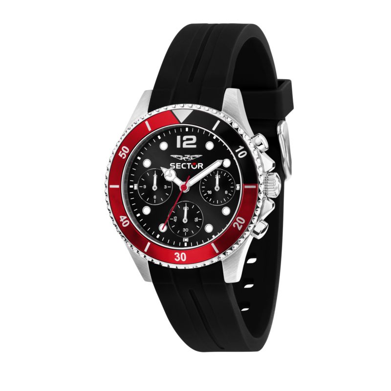 Montre SECTOR pour homme en AcierSilicium en forme de rond de forme Rond, couleur : NOIR, SUNRAY, fonctionnalités : 10 ATM - 0.077 g - R3251161053