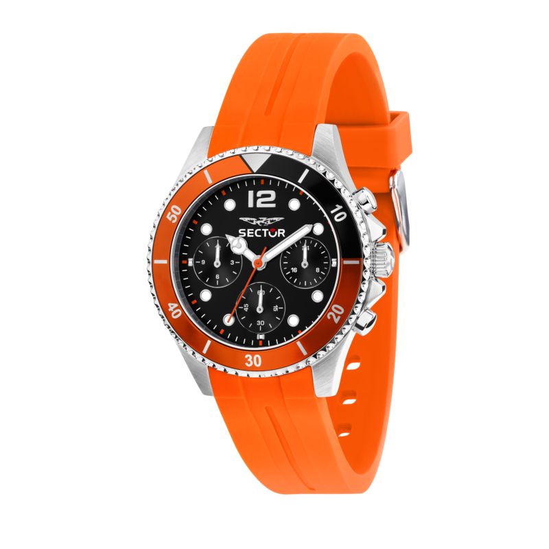 Montre SECTOR pour homme en AcierSilicium en forme de rond de forme Rond, couleur : NOIR, SUNRAY, fonctionnalités : 10 ATM - 0.077 g - R3251161054