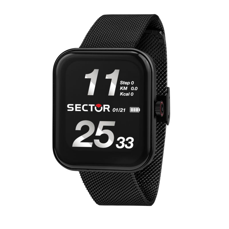Montre SECTOR pour homme en AluminiumAcier en forme de rectangulaire, fonctionnalités : 3 ATM - 0.090 g - R3251171002