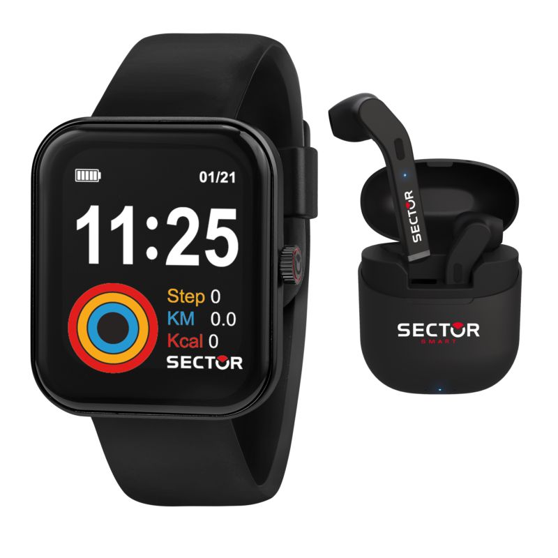 Montre SECTOR pour homme en Silicone en forme de rectangulaire, fonctionnalités : IP67 - 0.040 g - taille : #null# - R3251282008