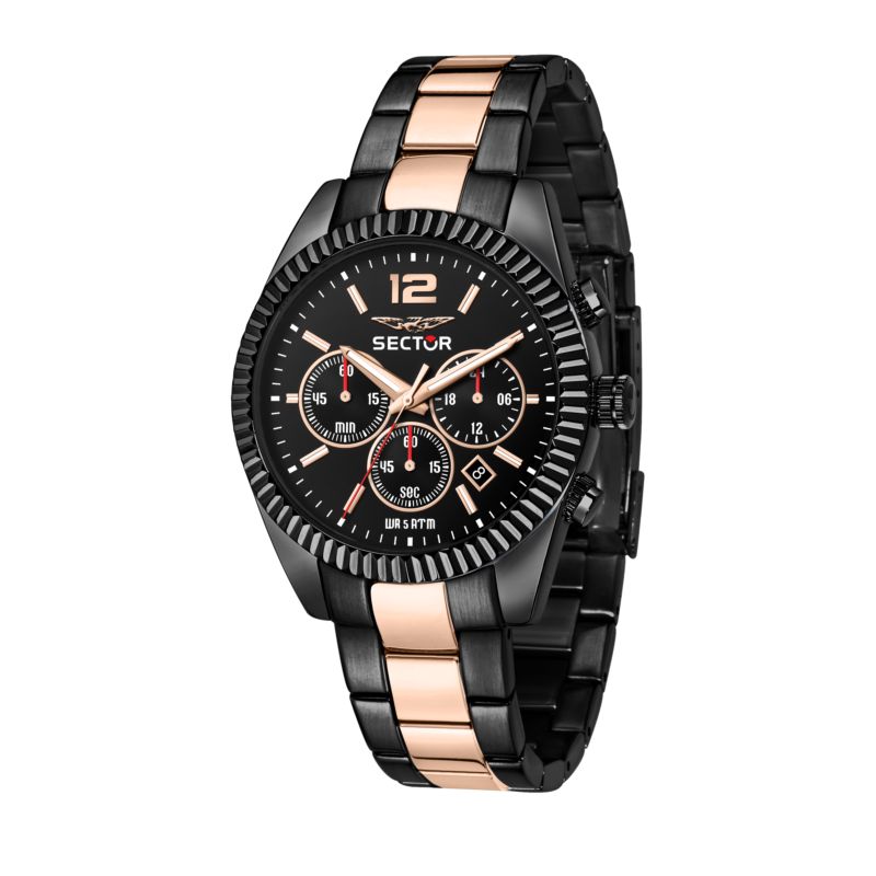 Montre SECTOR pour homme en Métal en forme de rond de forme Rond, couleur : NOIR, fonctionnalités : 5 ATM - 0.185 g - taille : #null# - R3273640026