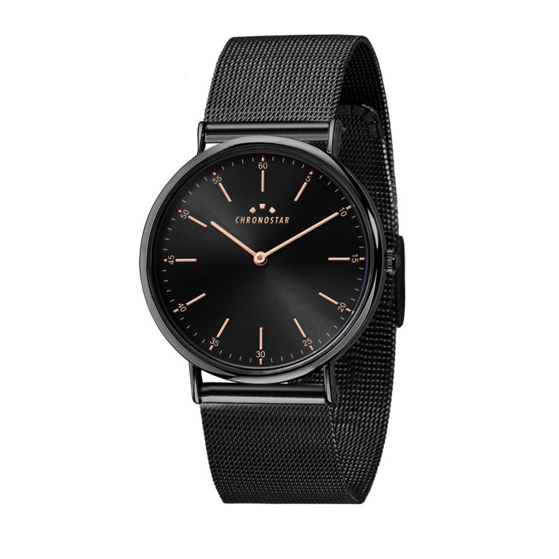 Montre CHRONOSTAR pour homme en AlliageAcier en forme de rond de forme Rond, couleur : NOIR, fonctionnalités : WATER PROOF - 0.062 g - taille : #null