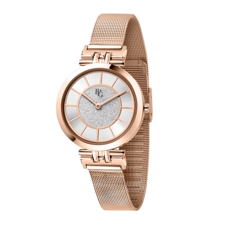 Montre B&G pour femme en AlliageAcier en forme de rond de forme Rond, couleur : ARGENT, fonctionnalités : 3 ATM - 0.057 g - taille : #null# - R385329