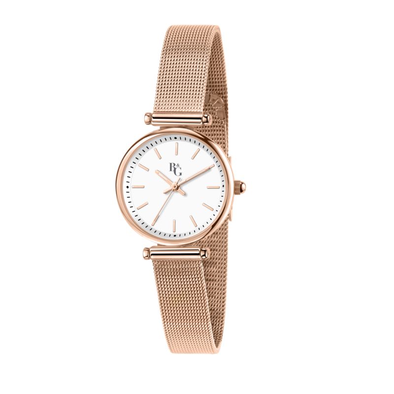Montre B&G pour femme en AlliageAcier en forme de rond de forme Rond, couleur : BLANC, fonctionnalités : 3 ATM - 0.043 g - taille : #null# - R3853302