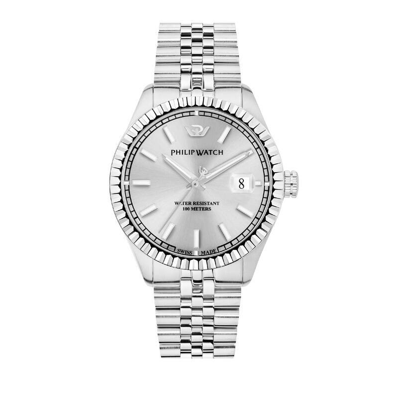 Montre PHILIP WATCH pour homme en AcierAcier en forme de rond de forme Rond, couleur : BLANC, fonctionnalités : 10 ATM - 0.127 g  - R8253597082