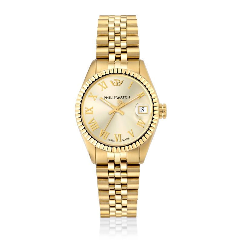 Montre PHILIP WATCH pour femme en Métal en forme de rond de forme Rond, couleur : OR, SUNRAY, fonctionnalités : 10 ATM - 0.083 g - taille : #null# -