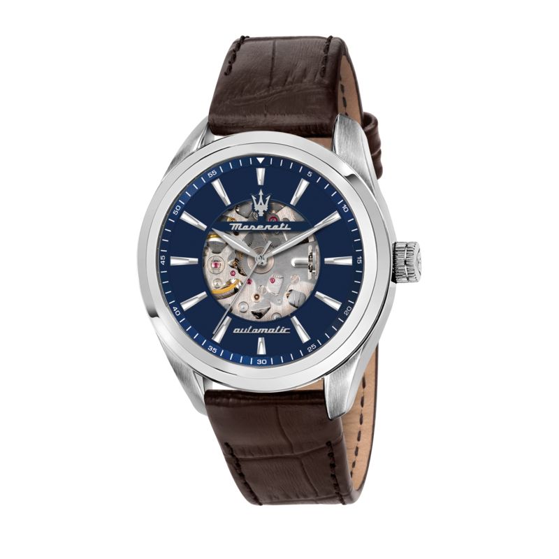 Montre MASERATI pour homme en Cuir en forme de rond de forme Rond, couleur : BLEU, SUNRAY, fonctionnalités : 10 ATM - 0.076 g - taille : #null# - R88