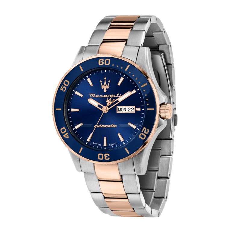 Montre MASERATI pour homme en AcierAcier en forme de rond de forme Rond, couleur : BLEU, SUNRAY, fonctionnalités : 10 ATM - 0.167 g  - R8823100001