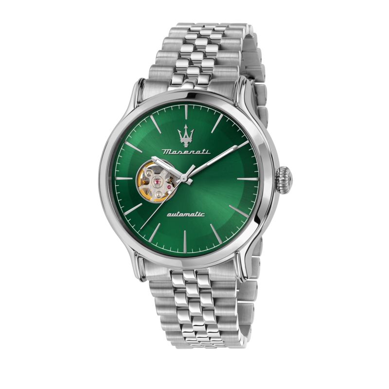 Montre MASERATI pour homme en AcierAcier en forme de rond de forme Rond, couleur : Vert, finition : Sunray, fonctionnalités : 10 ATM - 0.131 g - tail