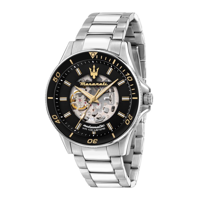 Montre MASERATI pour homme en AcierAcier en forme de rond de forme Rond, couleur : NOIR, fonctionnalités : 10 ATM - 0.238 g - R8823140008