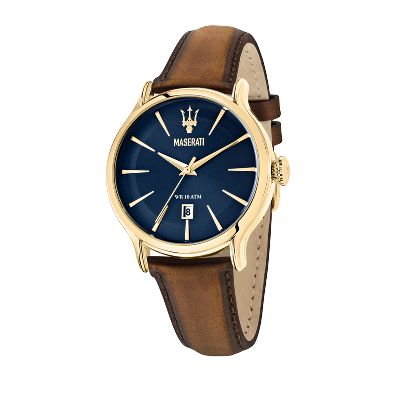 Montre MASERATI pour homme en Cuir en forme de rond, fonctionnalités : 10 ATM - 0.090 g - taille : #null# - R8851118012