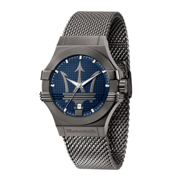 Montre MASERATI pour homme en AcierAcier en forme de rond de forme Rond, couleur : BLEU, fonctionnalités : 10 ATM - 0.198 g - taille : #null# - R8853