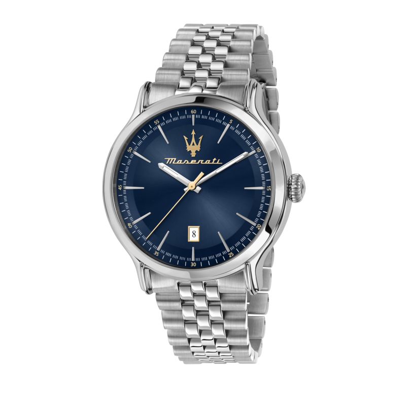 Montre MASERATI pour homme en AcierAcier en forme de rond de forme Rond, couleur : BLEU, fonctionnalités : 10 ATM - 0.123 g - R8853118021