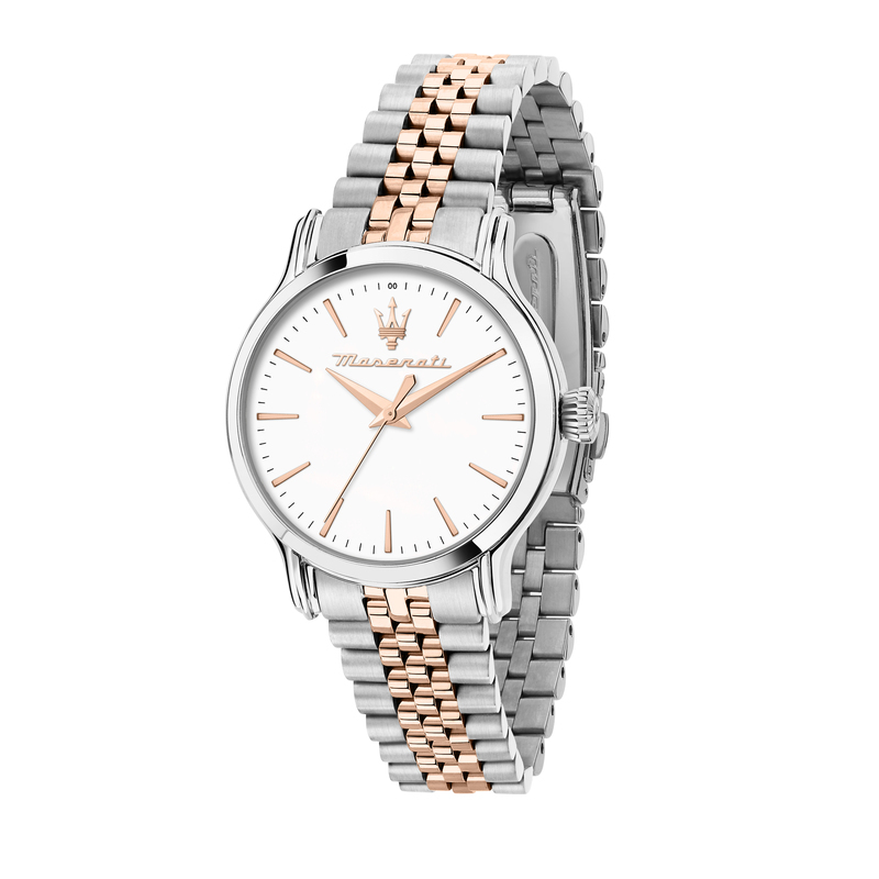 Montre MASERATI pour femme en AcierAcier en forme de rond de forme Rond, couleur : BLANC, fonctionnalités : 10 ATM - 0.086 g  - R8853118520